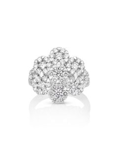 2.68 Cts White Diamond Ring in 18K White Gold
