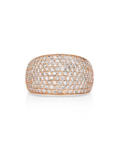 1.88 Cts White Diamond Ring in 14K Rose Gold
