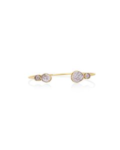 1.47 Cts Diamond Slice Bracelet in 14K Yellow Gold