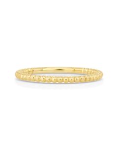Grooved Ball Ring in 14K Yellow Gold