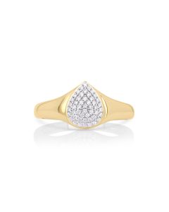 0.17 Cts White Diamond Ring in 14K Two Tone