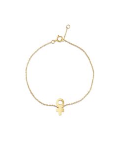 Venus Charm Bracelet in 14K Yellow Gold