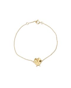 Lady Bug Charm Bracelet in 14K Yellow Gold