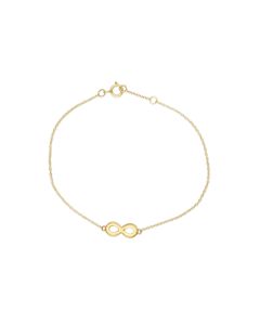 Infinity Charm Bracelet in 14K Yellow Gold