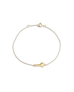 Key Charm Bracelet in 14K Yellow Gold