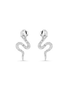 0.2 Cts White Diamond Earring in 14K White Gold