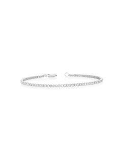 2.06 Cts White Diamond Bracelet in 14K White Gold