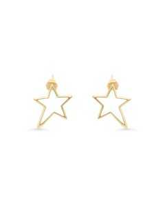 Star Earring in 14K Yellow Gold