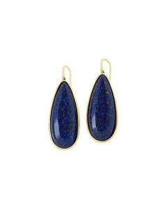 51.10 Cts Lapis Dangle Earring in Brass