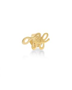 OFF Single Sided Earring in 14K Yellow Gold