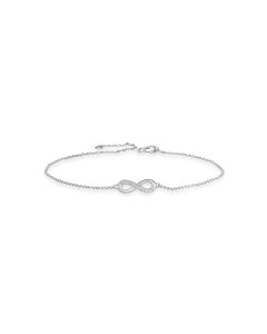 0.04 Cts White Diamond Bracelet in 14K White Gold