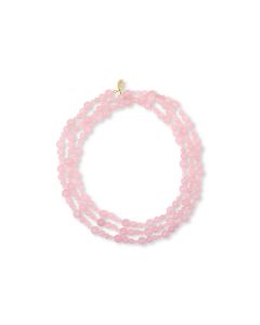 724 Cts Quartz Beaded Necklace in Brass