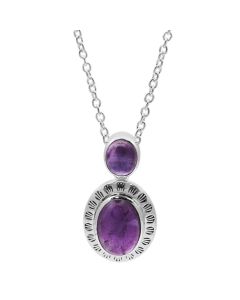 12.30 Cts African Amethyst Pendant in 925