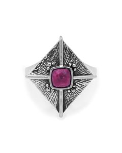 1.30 Cts Thulite Ring in 925