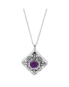 5.20 Cts African Amethyst Pendant in 925