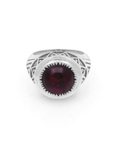 5.56 Cts Garnet Ring in 925