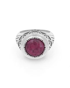 5.56 Cts Thulite Ring in 925