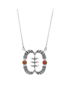 1.20 Cts Bumble Bee Jasper Necklace in 925