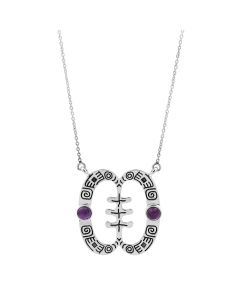 1.70 Cts African Amethyst Necklace in 925