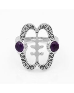 1.60 Cts African Amethyst Ring in 925