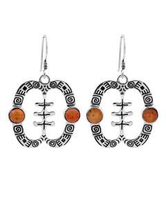 3.40 Cts Bumble Bee Jasper Earring in 925