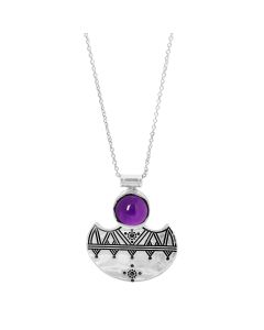 4.45 Cts African Amethyst Pendant in 925