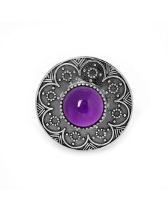 4.45 Cts African Amethyst Ring in 925