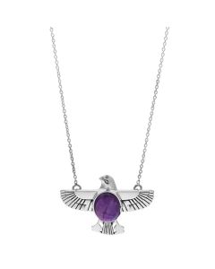 4.50 Cts African Amethyst Necklace in 925