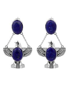 23.85 Cts Lapis Lazuli Earring in 925