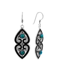 4.00 Cts Turquoise Earring in 925