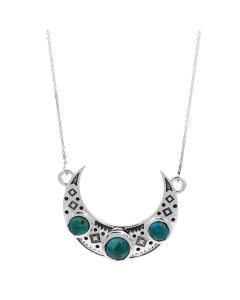 7.75 Cts Turquoise Necklace in 925