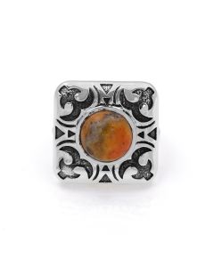 4.15 Cts Bumble Bee Jasper Ring in 925