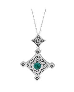 3.00 Cts Turquoise pendant in 925