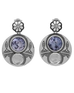 5.65 Cts Dendric Opal Earring in 925