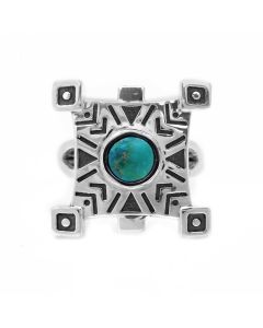 1.87 Cts Turquoise Ring in 925