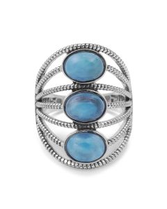 4.50 Cts Larimar Ring in 925