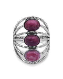 5.05 Cts Thulite Ring in 925