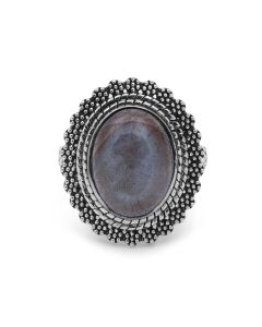 10.15 Cts Labradorite Ring in 925