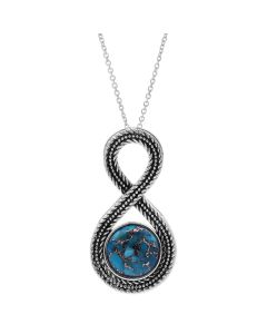 4.80 Cts Turquoise Pendant in 925