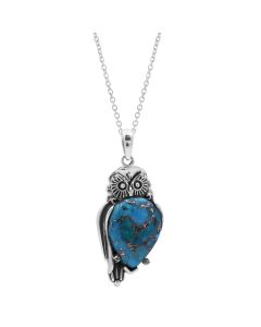 7.35 Cts Turquoise Pendant in 925