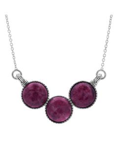 19.60 Cts Thulite Necklace in 925