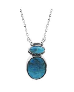 6.86 Ctw Turquoise Necklace in 925