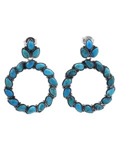 8.4 Ctw Turquoise Earring in 925