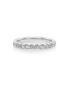 0.71 Cts Lab Grown White Diamond Ring in 14K White Gold