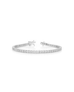 1.12 Cts White Diamond Bracelet in 14K White Gold