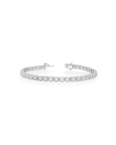 1.77 Cts White Diamond Bracelet in 14K White Gold