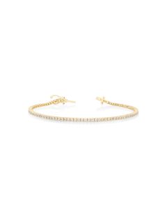 1.27 Cts White Diamond Bracelet in 14K Yellow Gold