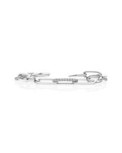 1.38 Cts White Diamond Bracelet in 14K White Gold