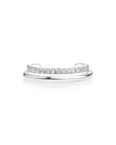0.09 Cts White Diamond One Side Ear Cuff in 14K White Gold