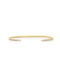 0.64 Cts White Diamond Bracelet in 14K Yellow Gold